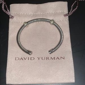 David Yurman cable bracelet with diamonds 5mm